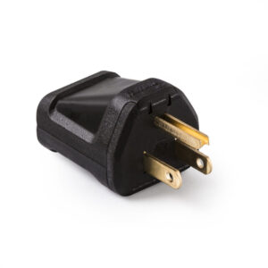 15 Amp 125V Grounded Plug (Black)
