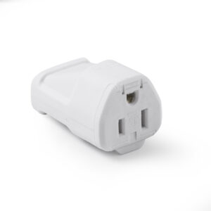 15 Amp 125V Grounded Connector (White)