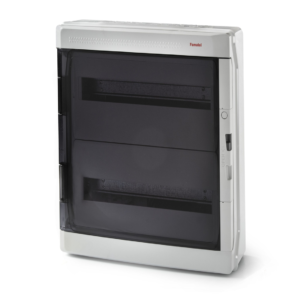 36 Module Enclosure with DIN Rail and Terminals, 18.27 x 16.93 x 6.30 in