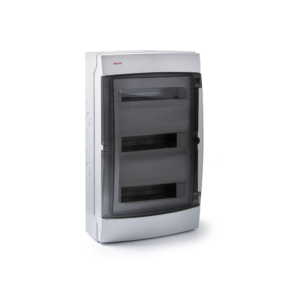 42 Module Enclosure with DIN Rail and Terminals, 22.24 x 12.80 x 5.91 in