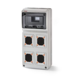 AcquaCOMBI 8 Module Distribution Enclosure with 4 Mounts