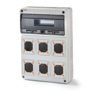 AcquaCOMBI 16 Module Distribution Enclosure with 6 Mounts