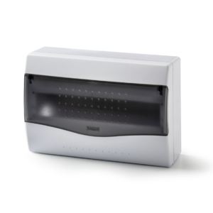 13 Module Enclosure with DIN Rail and Terminals, 7.68 x 11.18 x 4.13 in