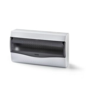18 Module Enclosure with DIN Rail and Terminals, 7.68 x 13.78 x 4.13 in