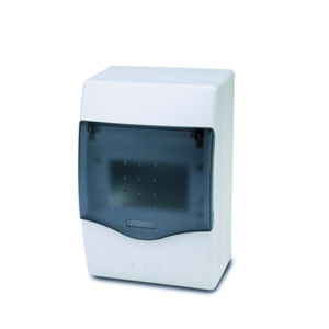 4 Module Enclosure with DIN Rail and Terminals, 7.68 x 4.53 x 4.13 in
