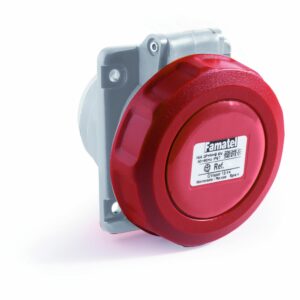 IP67 Watertight Angled Panel Socket 10º