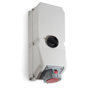 IP67 Vertical Wall Mounted Switched Interlocked, 63A 400V