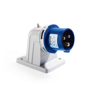 IP54 Wall mounted plugs 90º, 16A 230V 3P=2P+T