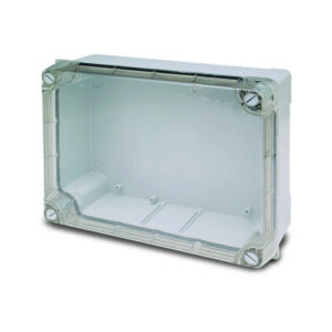 Acquabox IP55 ABS Junction Box with Transparent Lid 9.84 x 12.60 x 5.31 in