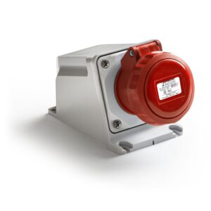 IP67 Wall Mounted Socket, 32A 3P+T 380-440V