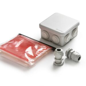Acquabox IP68 ABS Junction Box with Gel Kit 3.15 x 3.15 x 1.42 in