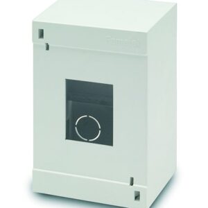 4 Module Enclosure with DIN Rail, 5.24 x 3.35 x 2.56 in